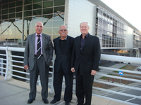 Keith, Darthar and the Driver from KAT at the Airport in Iraq